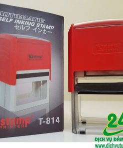 Hộp dấu vuông tự động TDstamp T-814